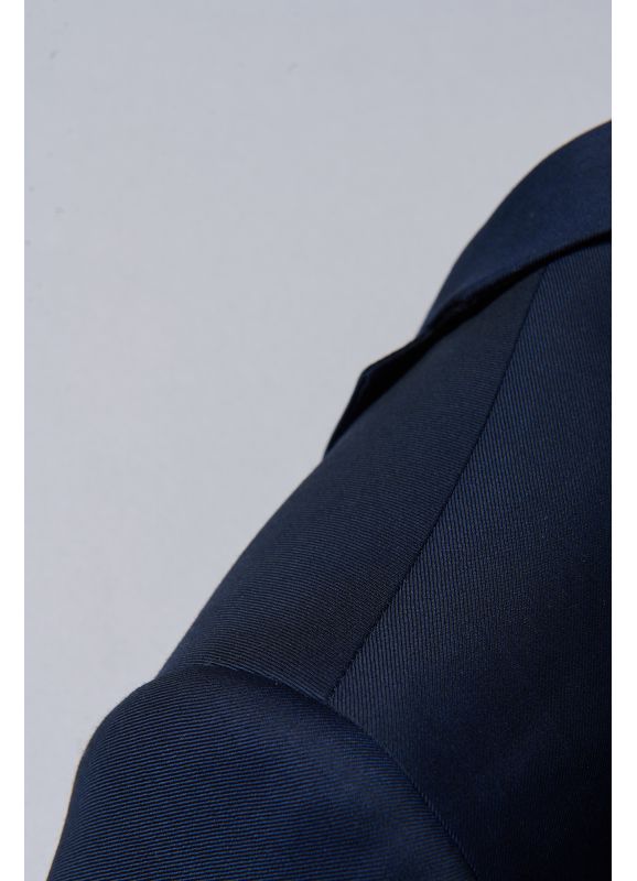 Veste de costume en fil-à-fil de laine vierge