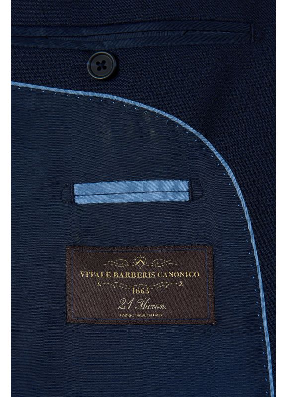 Veste de costume en fil-à-fil de laine vierge