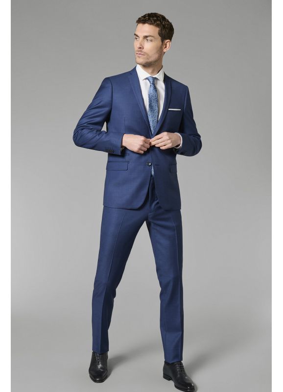 VESTE DE COSTUME EN FIL À FIL DE LAINE VIERGE