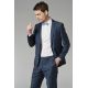 Bi stretch washable suit blazer in two-tone fil-à-fil