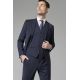 Veste de costume lavable en sergé teint en fil bi-stretch