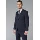 Veste de costume lavable en sergé teint en fil bi-stretch