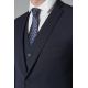 Veste de costume lavable en sergé teint en fil bi-stretch