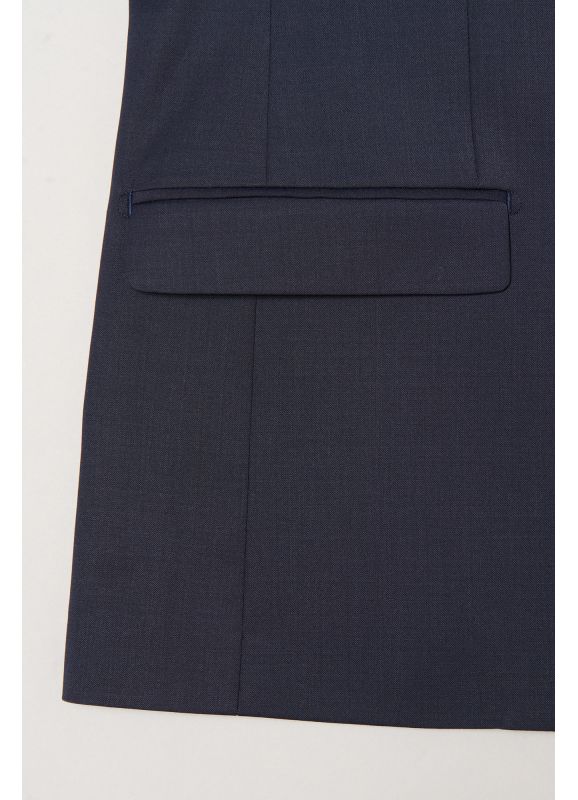Veste de costume lavable en sergé teint en fil bi-stretch