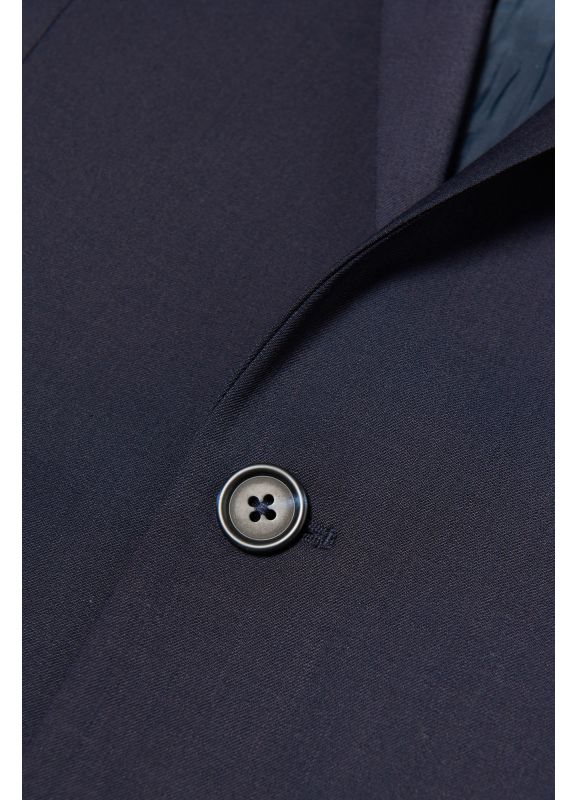Veste de costume lavable en sergé teint en fil bi-stretch