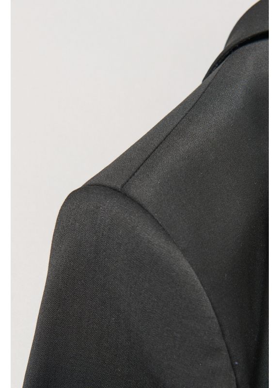 Veste de costume lavable en sergé teint en fil bi-stretch
