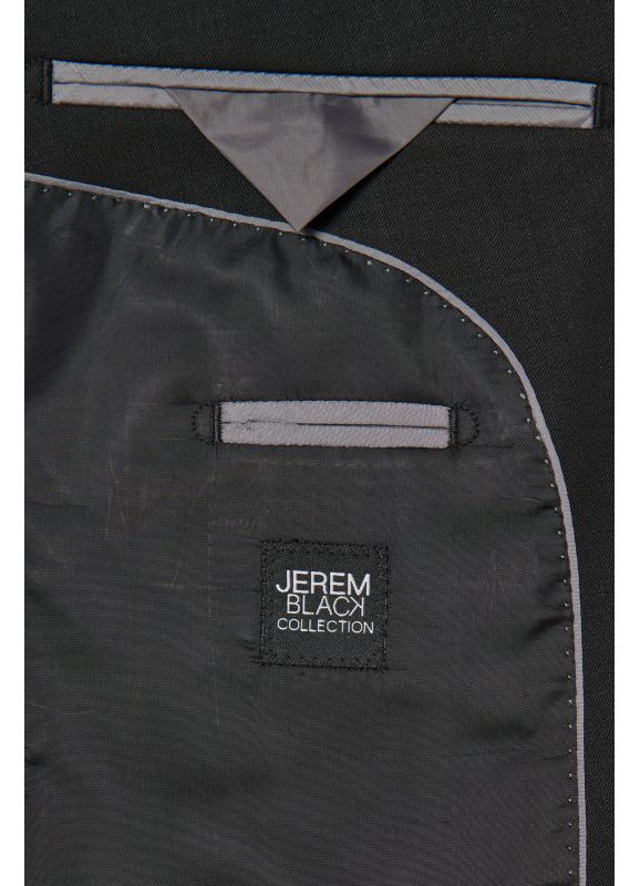 Veste de costume lavable en sergé teint en fil bi-stretch