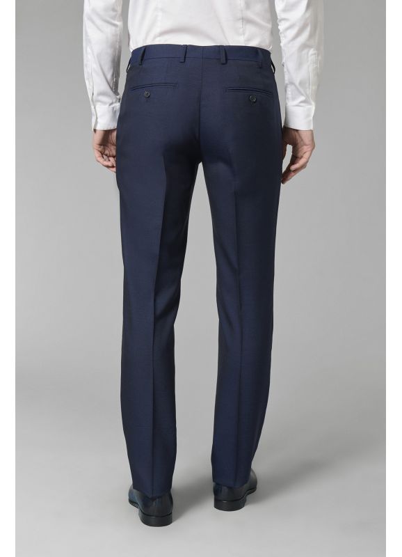 Suit pants in virgin wool fil-à-fil