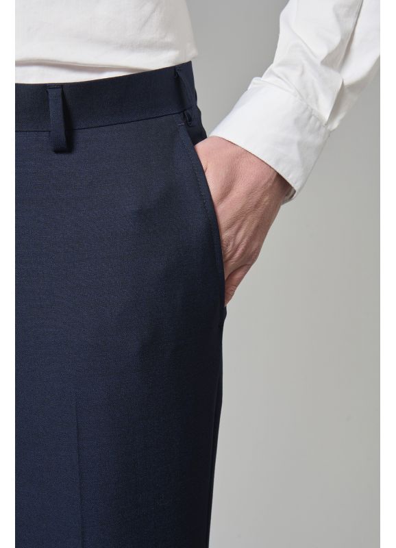 Suit pants in virgin wool fil-à-fil