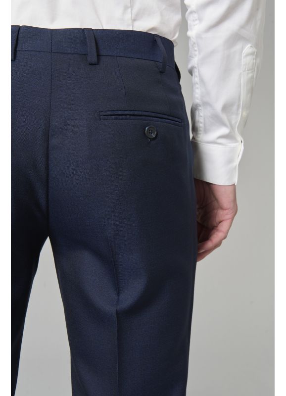Suit pants in virgin wool fil-à-fil