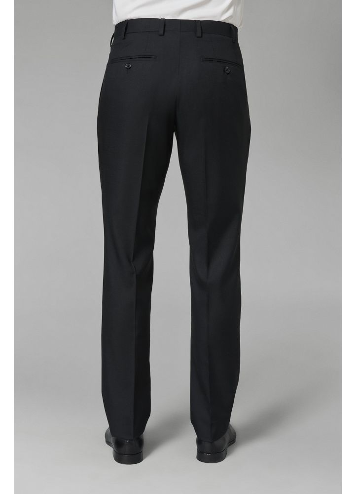 CANONICO SUPER 120’s　SERGE TROUSERS Vitale Barberis Canonico - 120s 2 Ply Charcoal Grey Dress