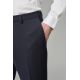 Pantalon de costume lavable en sergé bi-stretch teint en fil