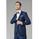 Veste de costume ajustée et stretch au subtil micro-motif diamant