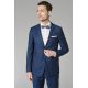 Veste de costume ajustée et stretch au subtil micro-motif diamant