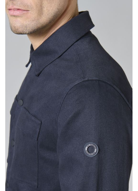 Blouson en gabardine de coton stretch