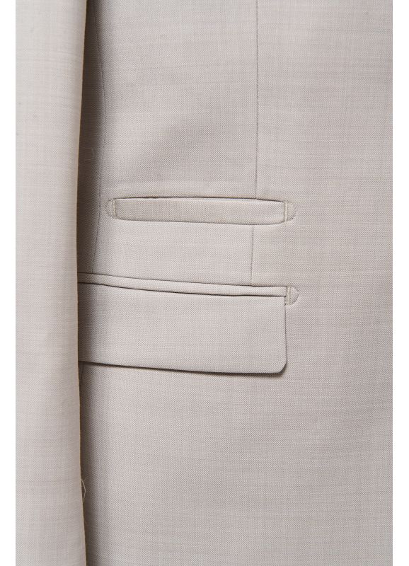 VESTE DE COSTUME EN FIL À FIL DE LAINE VIERGE