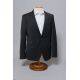 Veste de costume lavable en sergé teint en fil bi-stretch