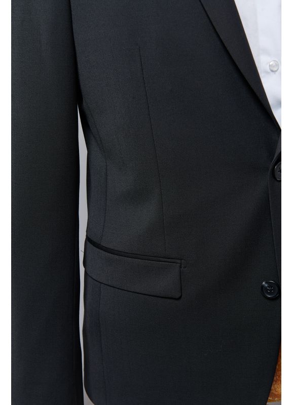 Veste de costume lavable en sergé teint en fil bi-stretch