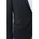 Veste de costume lavable en sergé teint en fil bi-stretch