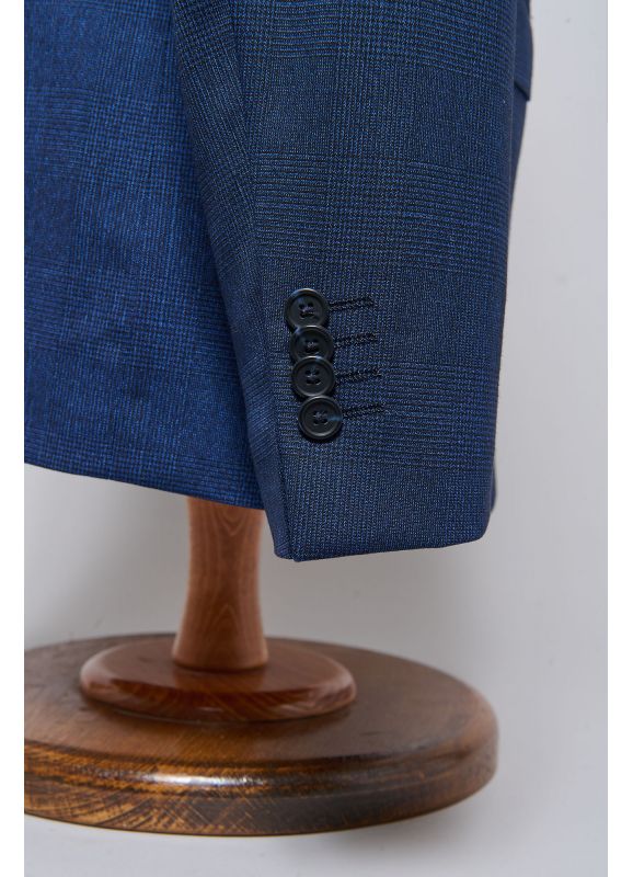 Stretch suit jacket in contemporary Prince of Wales