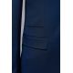 Veste de costume ajustée et stretch au subtil micro-motif diamant