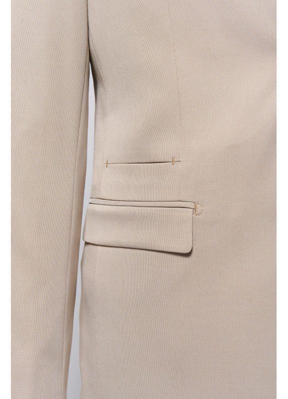 Veste de costume ajustée en tissu œil de perdrix stretch