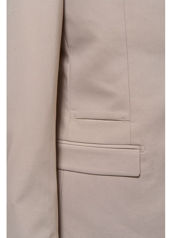 Veste de costume ajustée en tissu œil de perdrix stretch