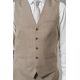 Gilet de costume en fil-à-fil de laine vierge