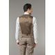 Gilet de costume en fil-à-fil de laine vierge