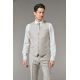 GILET DE COSTUME EN FIL-À-FIL DE LAINE VIERGE