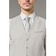 GILET DE COSTUME EN FIL-À-FIL DE LAINE VIERGE