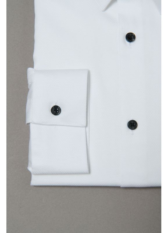 chemise faux uni coton stretch