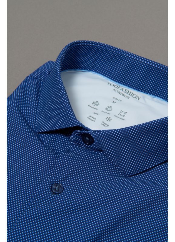 chemise nylon pois