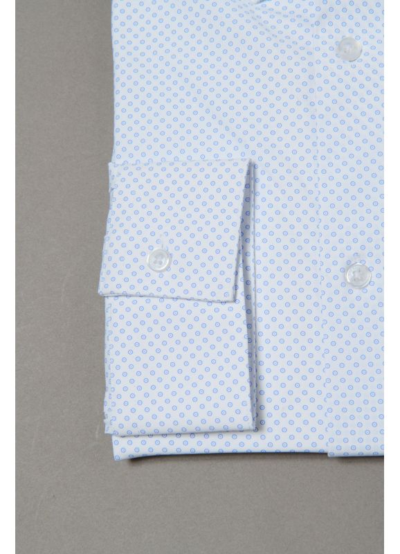 chemises print bleu