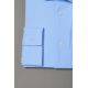 chemise print bleu ciel