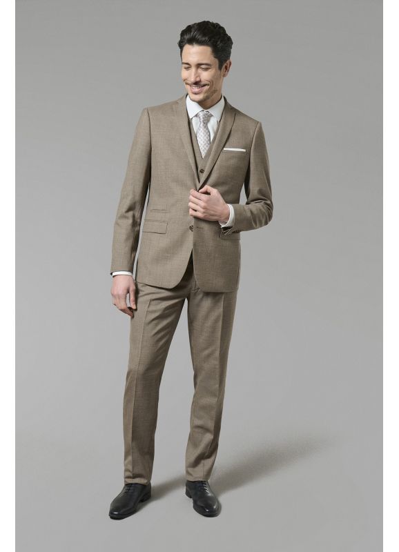 Suit jacket in virgin wool fil-à-fil