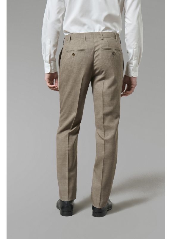 Suit pants in virgin wool fil-à-fil