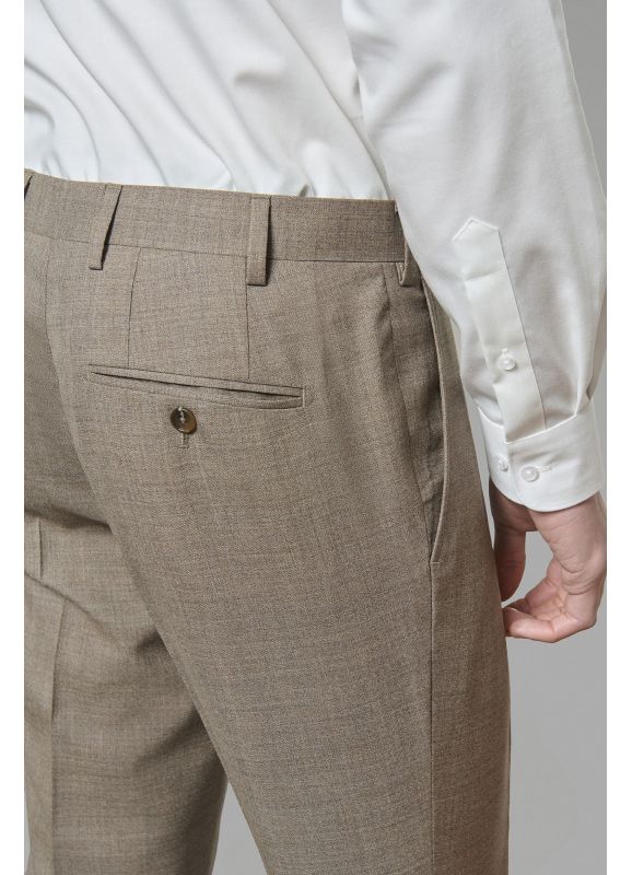 Suit pants in virgin wool fil-à-fil