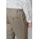 Pantalon de costume en fil-à-fil de laine vierge