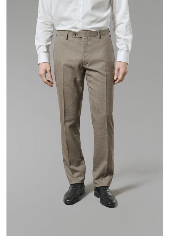 Suit pants in virgin wool fil-à-fil