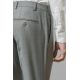 Pantalon de costume en fil-à-fil de laine vierge Super 110's