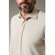 Chemise teinte en pièce en maille piquée de coton Coupe confortable