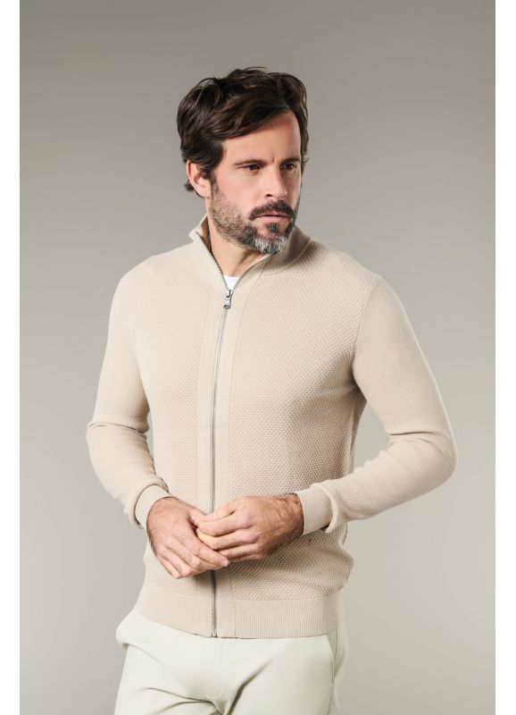 High neck zip jumper Goral
