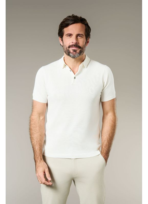 Pull manche courte col polo Makak