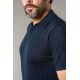 Pull manche courte col polo ouvert Greco