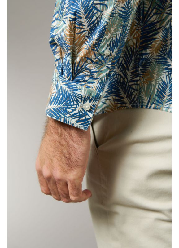 chemise ha tan print