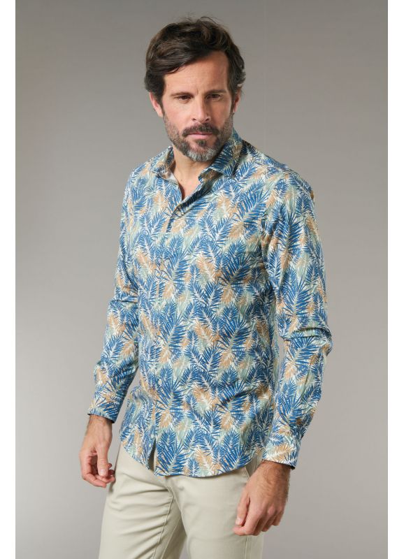 chemise ha tan print