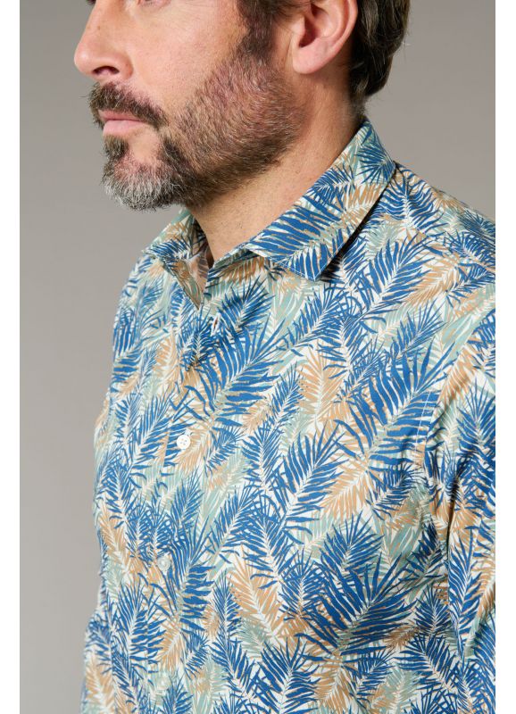 chemise ha tan print