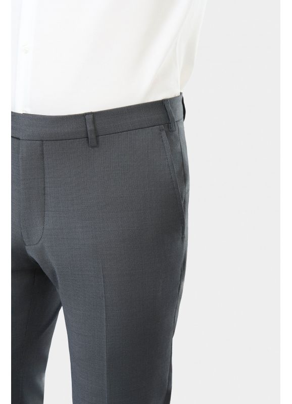 Pantalon de costume bi-stretch en fil à fil lavable