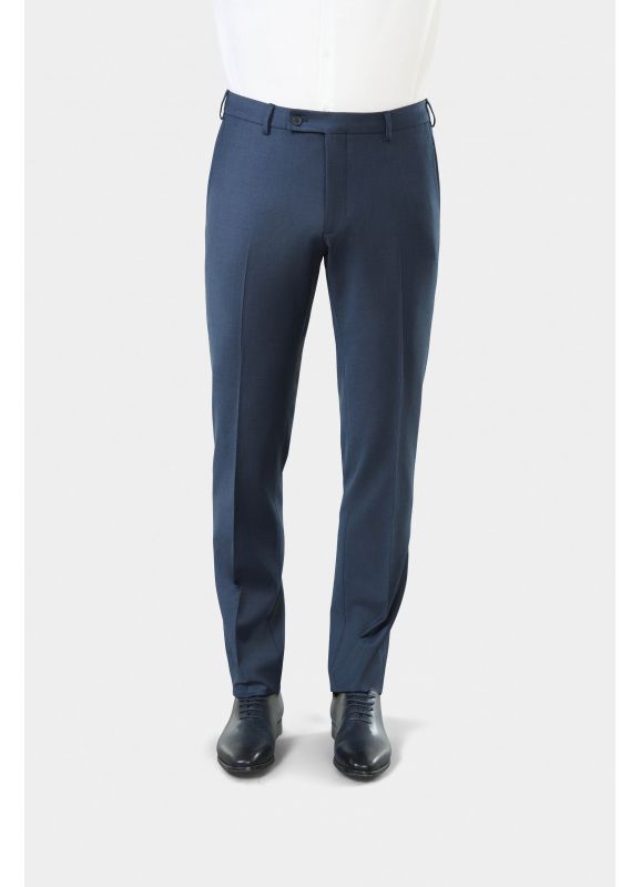 Pantalon de costume bi-stretch en fil à fil lavable